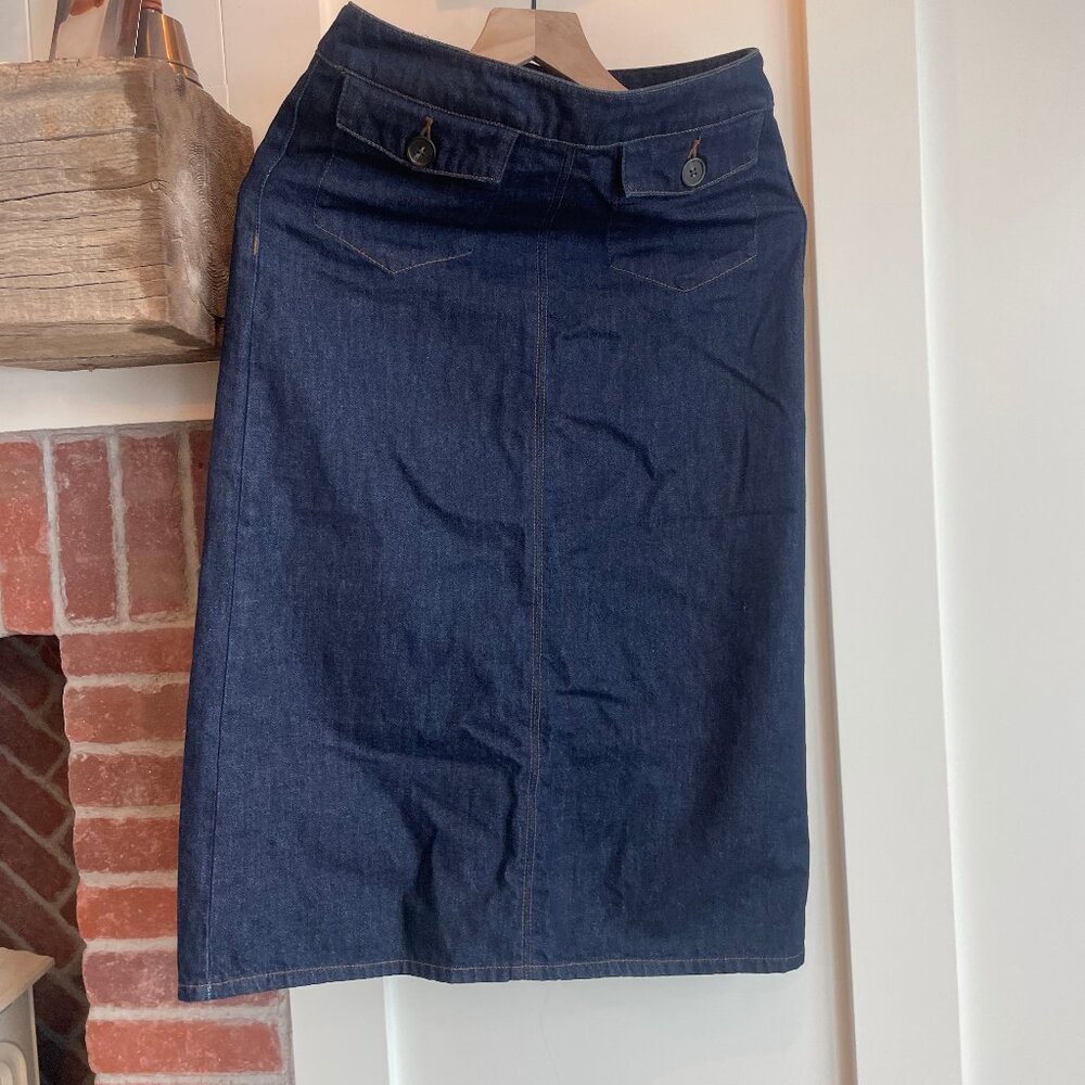 Boden Denim pencil midi skirt